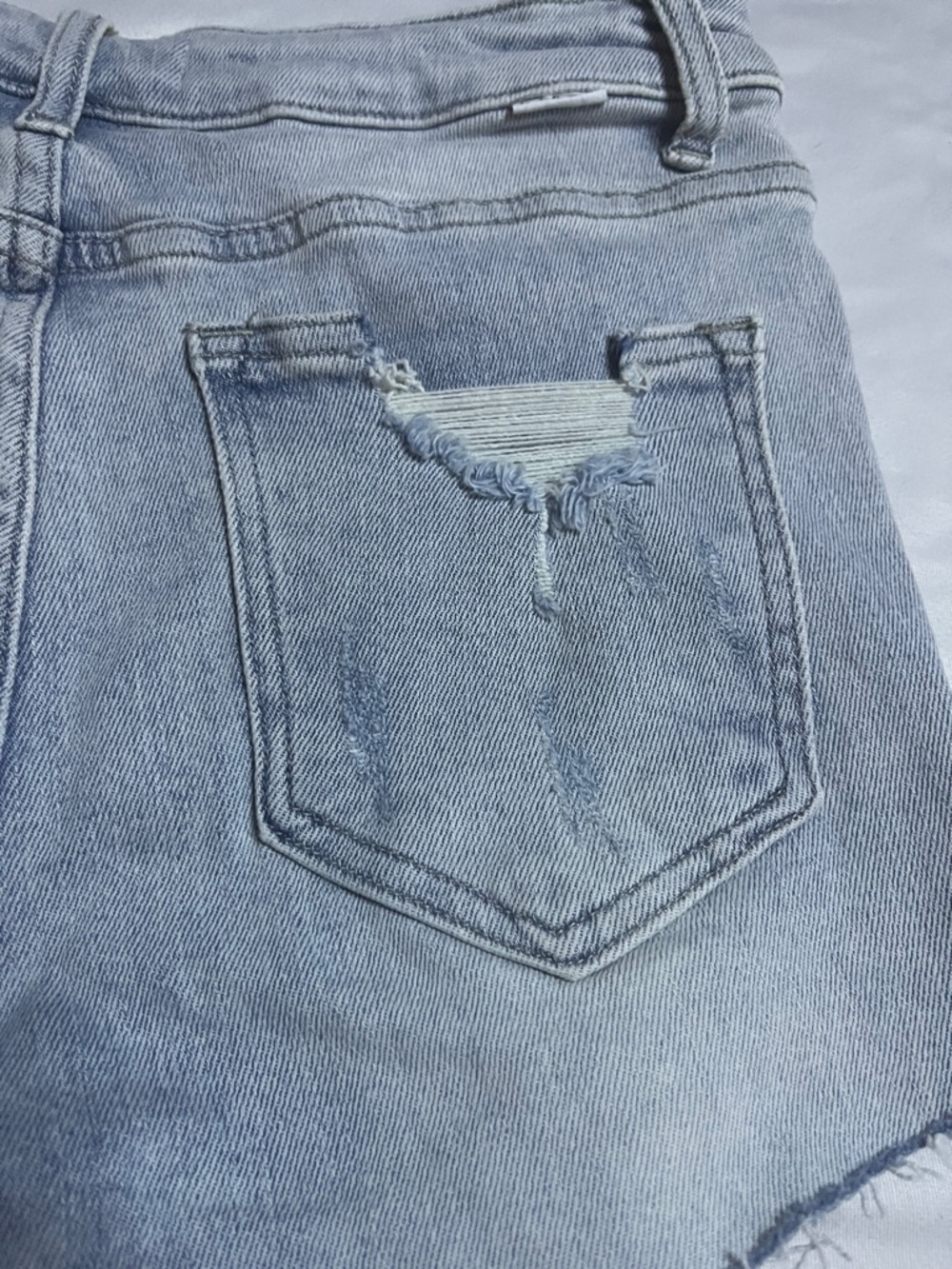 Risen Los Angeles Distressed Denim Shorts - Picture 6 of 9